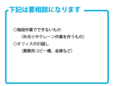 下記は要相談